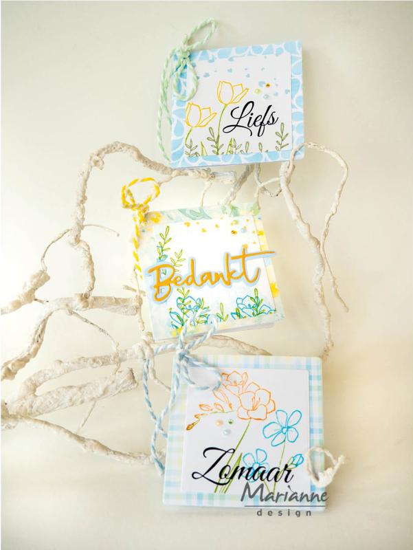 CR1722 Wykrojnik Marianne Design-Craftable -Flower Tag