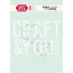 CW399 Wykrojnik /Die -Hearts by Gosia/serduszka-Craft&You Design