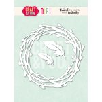 CW407 Wykrojnik /Die - Willow Wreath with Feathers/wianek z piórkami Craft&You Design
