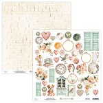 MT-FAM-09 *PRZEDSPRZEDAŻ*FAMILY STORIES- Mintay -papier dwustronny z elementami 30,5x30,5cm-wysyłka po 25 kwietnia 2026