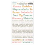 MT-FAM-13PL *PRZEDSPRZEDAŻ*FAMILY STORIES -MINTAY PAPERS - Naklejki - NAPISY POLSKIE-wysyłka po 25 kwietnia 2026