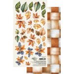 AA-LA-11 Papier dwustronny 15x30,5cm do samodzielnego wyciecia Lovely Autumn