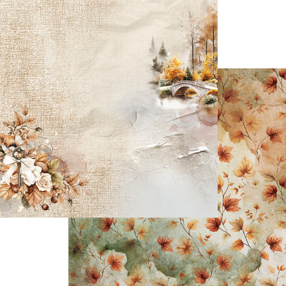 AA-LA-12 Alchemy of Art - 6x6'' - zestaw papierów Lovely Autumn