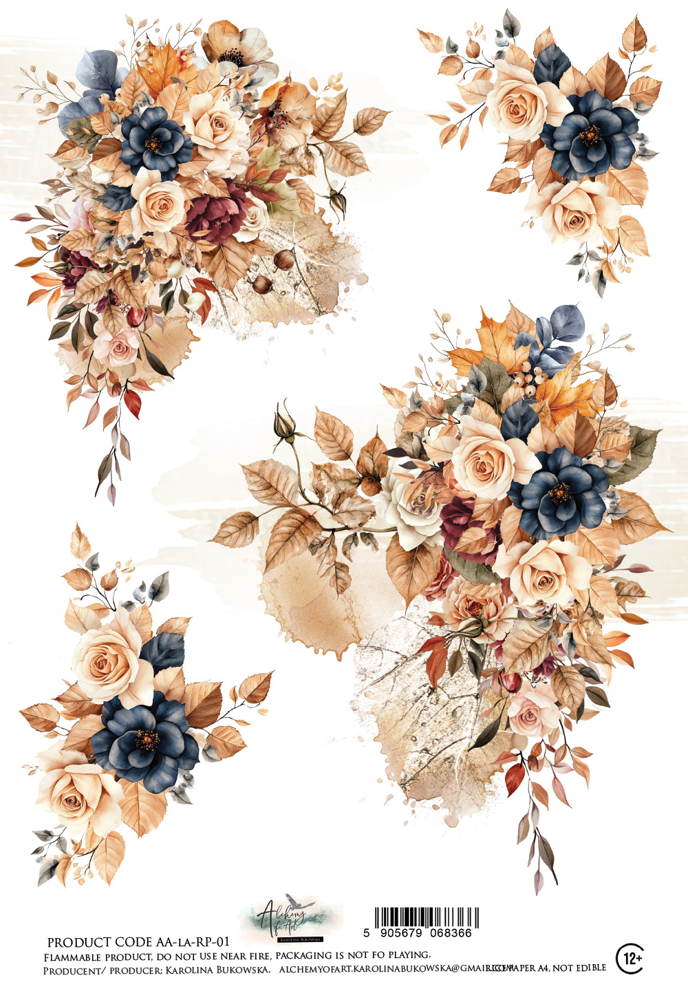 AA-LA-RP-01 Papier ryżowy A4 -Lovely Autumn