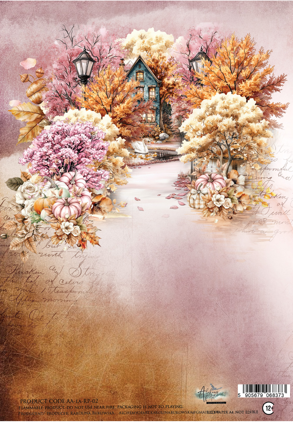 AA-LA-RP-02 Papier ryżowy A4 -Lovely Autumn