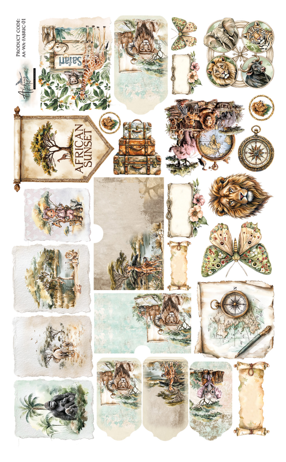 AA-WA-FABRIC-01 TKANINA -Wild adventures