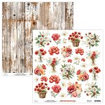 MT-SUM-10 *PRZEDSPRZEDAŻ*Summer Highlands- Mintay -papier dwustronny z KWIATAMI 30,5x30,5cm-wysyłka po 25 kwietnia 2026