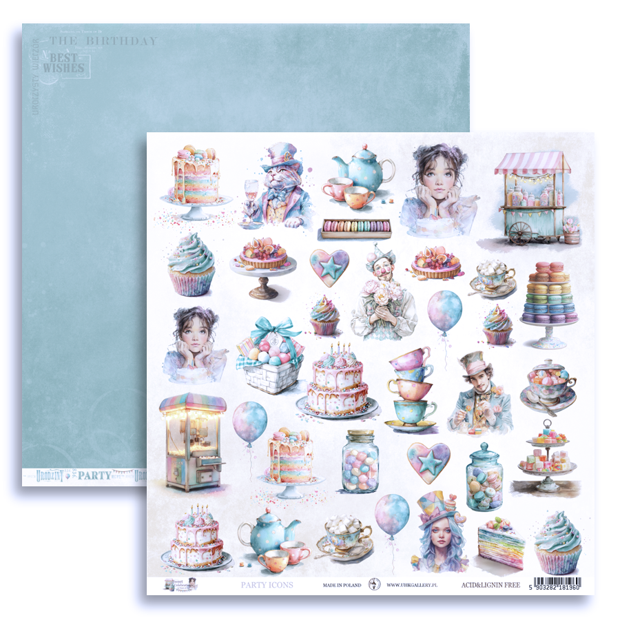 UHK-SC SWEET CELEBRATION - ZESTAW PAPIERÓW DWUSTRONNYCH 30,5 x 30,5 cm