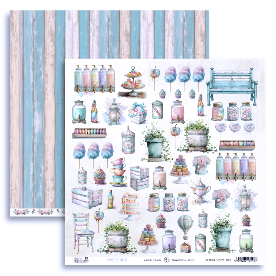 UHK-SC SWEET CELEBRATION - ZESTAW PAPIERÓW DWUSTRONNYCH 30,5 x 30,5 cm