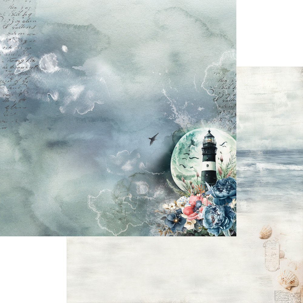 AA-OB-12 Alchemy of Art - 6x6'' - zestaw papierów Ocean blue