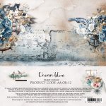 AA-OB-12 Alchemy of Art - 6x6'' - zestaw papierów Ocean blue