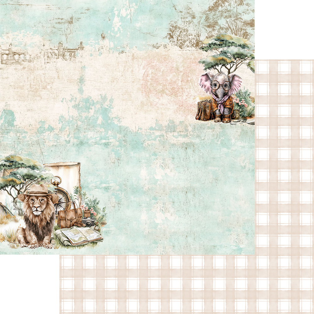AA-WA-08 Alchemy of Art - 8x8'' - zestaw papierów 20,3x20,3cm- Wild adventures