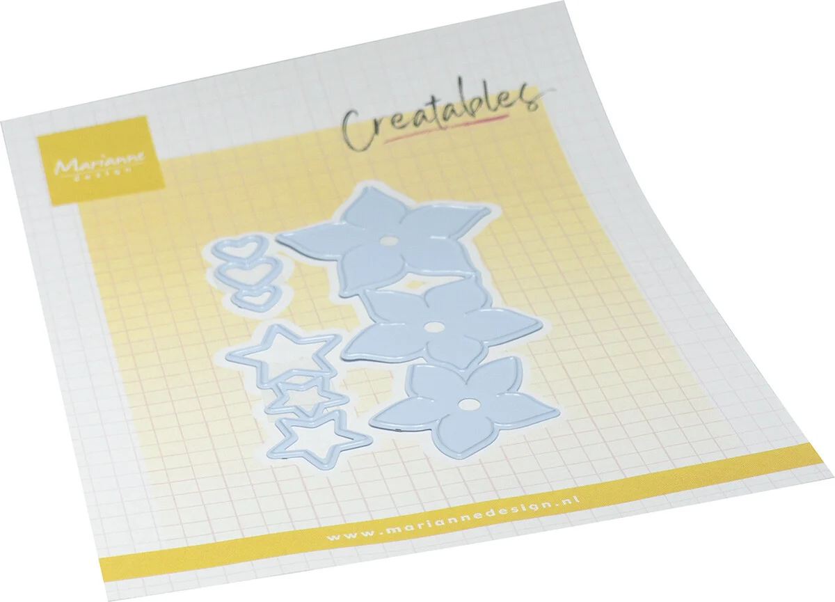 LR0950 Wykrojnik Marianne Design - Creatable - Star Flower-zestaw kwiaty