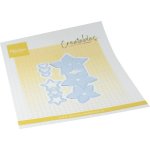 LR0950 Wykrojnik Marianne Design - Creatable - Star Flower-zestaw kwiaty