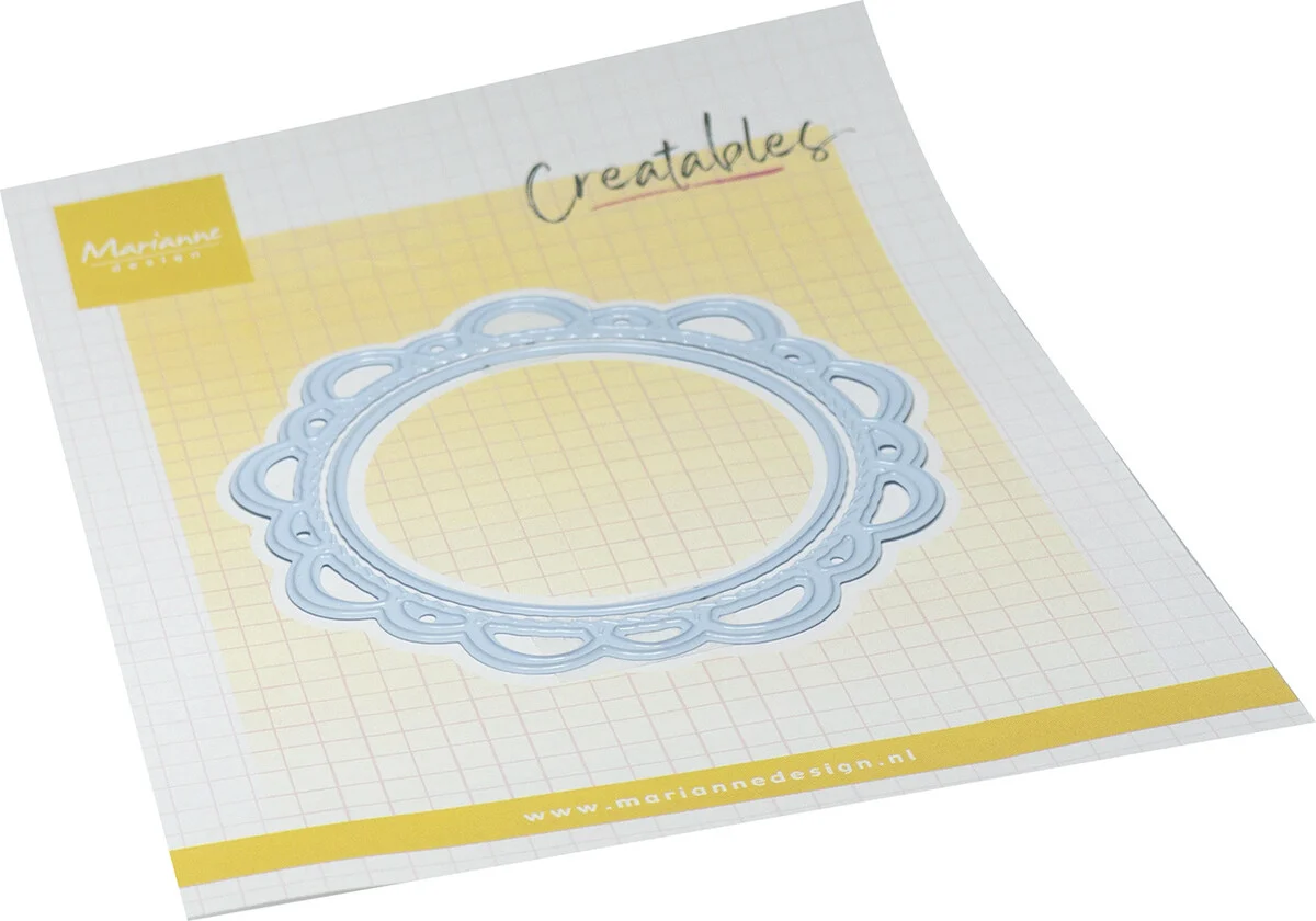 LR0953 Wykrojnik Marianne Design - Creatable -Wicker Circle Small-pleciona serwetka