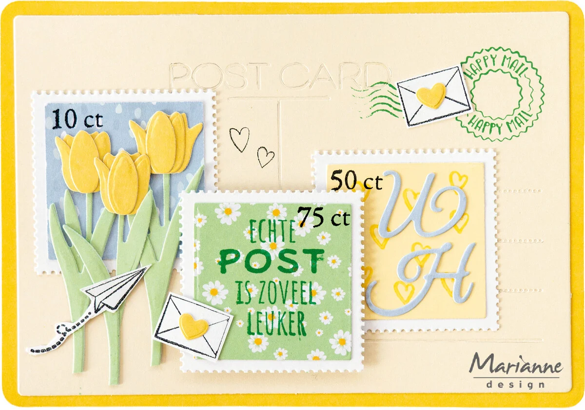 CR1727 Wykrojnik Marianne Design-Craftable -Tulip by Marleen-tulipany