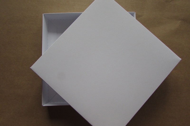 ECO-160-B Pudełko 160x160x25mm - białe