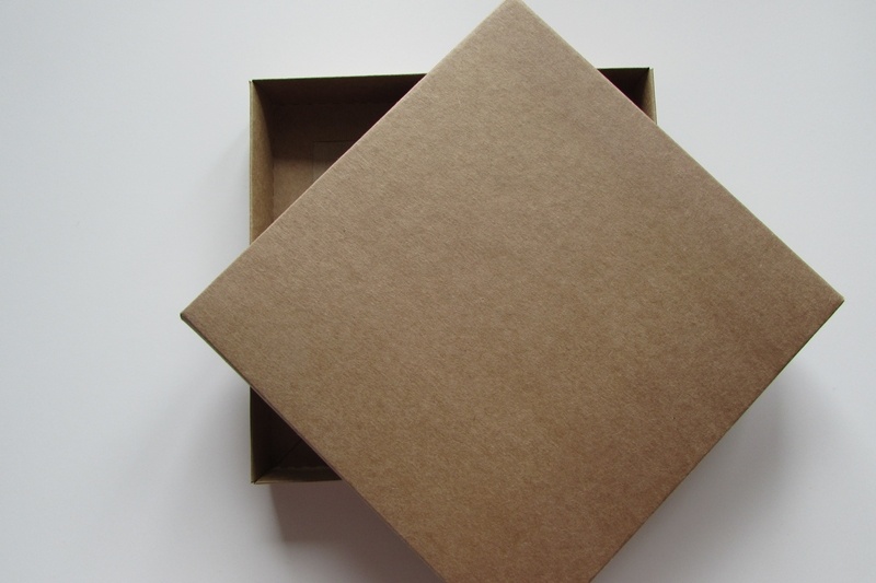 ECO-160-KR Pudełko 160x160x25mm - kraftowe