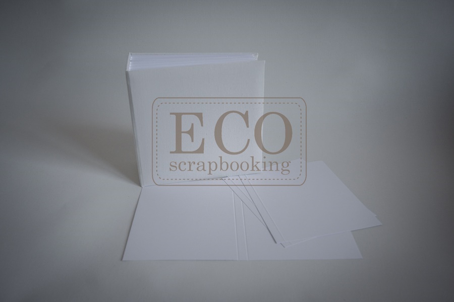 ECO-BAZ-02BO Album BAZYliszek 160x160- biały - 6 KART otwarty
