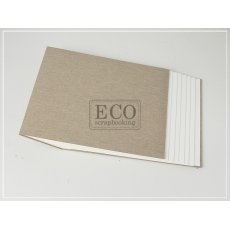 ECO-BAZYL-162K Album Bazyl  162x212mm - kremowych 6 KART z naturalną okładką