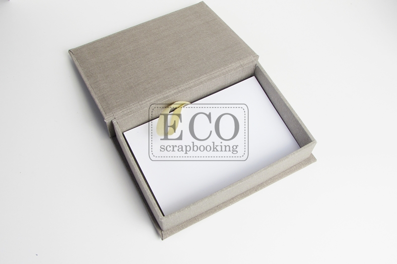 ECO-PU-230 Pudełko płócienne - na zdjęcia w formacie 230x150 naturalne