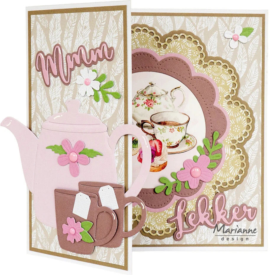 VK9648 Papier do Decoupage -arkusz A4- Teatime - kółeczka
