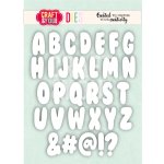 CW409 Wykrojnik /Die - Bubble Alphabet / Bąbelkowy Alfabet Craft&You Design