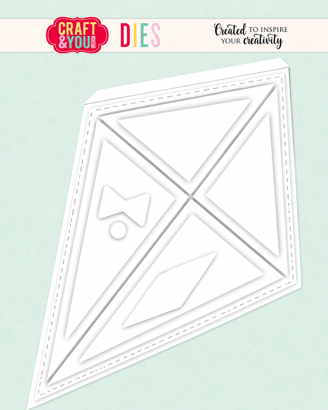 CW421 Wykrojnik /Die -Kite -Base Card/latawiec baza Craft&You Design