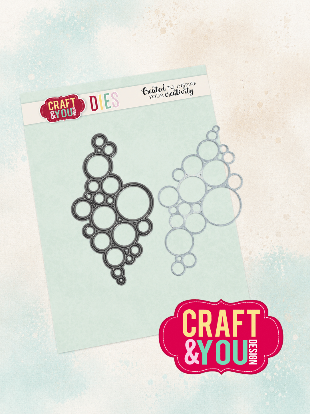 CW411 Wykrojnik /Die -Bubble Background / Bąbelkowe Tło-Craft&You Design