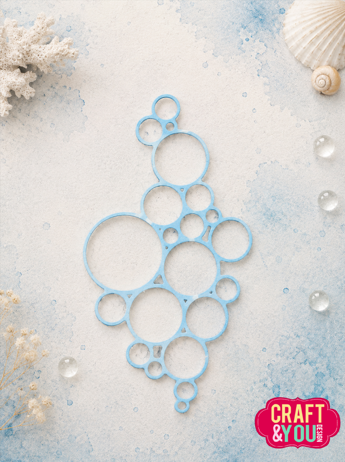 CW411 Wykrojnik /Die -Bubble Background / Bąbelkowe Tło-Craft&You Design