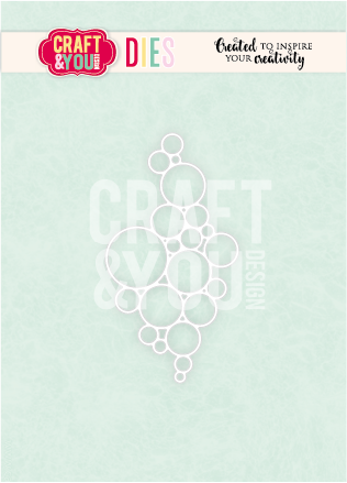 CW411 Wykrojnik /Die -Bubble Background / Bąbelkowe Tło-Craft&You Design