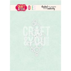 CW411 Wykrojnik /Die -Bubble Background / Bąbelkowe Tło-Craft&You Design
