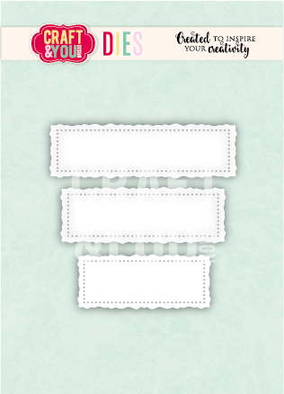 CW415 Wykrojnik /Die - Banners Old Frame/banerki stara ramka-Craft&You Design