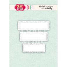 CW415 Wykrojnik /Die - Banners Old Frame/banerki stara ramka-Craft&You Design