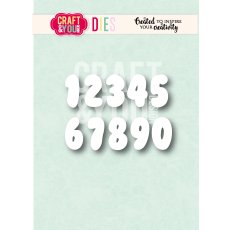 CW416 Wykrojnik /Die - Bubble Numbers/ Cyfry bąbelkowe - Craft&You Design