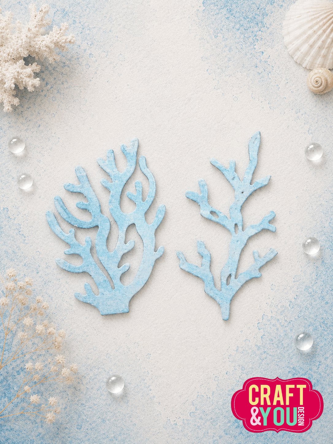 CW417 Wykrojnik /Die -Marine Plants 1/Morskie Rośliny 1- Craft&You Design