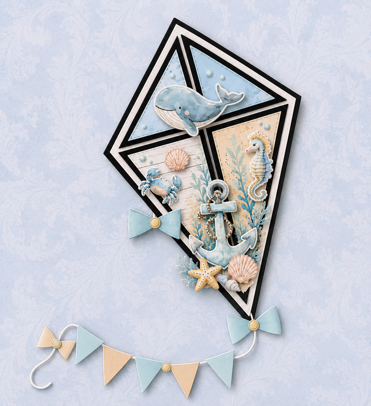 CW421 Wykrojnik /Die -Kite -Base Card/latawiec baza Craft&You Design