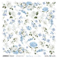 LDIB-12 Lovely Day IN BLUE - Flowers Arkusz Do Wycinania - ScrapAndMe