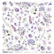LDIV-12 Lovely Day IN VIOLET - Flowers Arkusz Do Wycinania - ScrapAndMe