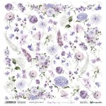 LDIV-12 Lovely Day IN VIOLET - Flowers Arkusz Do Wycinania - ScrapAndMe