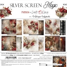 CC-F43-SSM-07 PRZEDSPRZEDAŻ *SILVER SCREEN MAGIC - zestaw papierów 20,3x20,3cm-wysyłka po 17 lipca 2026r.