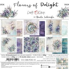 CC-C85-FOD-10 PRZEDSPRZEDAŻ *FLOWERS OF DELIGHT - zestaw papierów 15,25x15,25cm-wysyłka po 17 lipca 2026r.