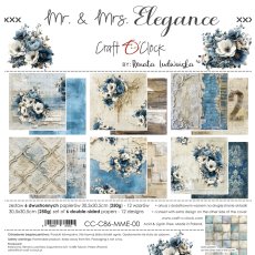 CC-C86-MME-00 PRZEDSPRZEDAŻ *MR. & MRS. ELEGANCE - zestaw papierów 30,5x30,5cm-wysyłka po 17 lipca 2026r.
