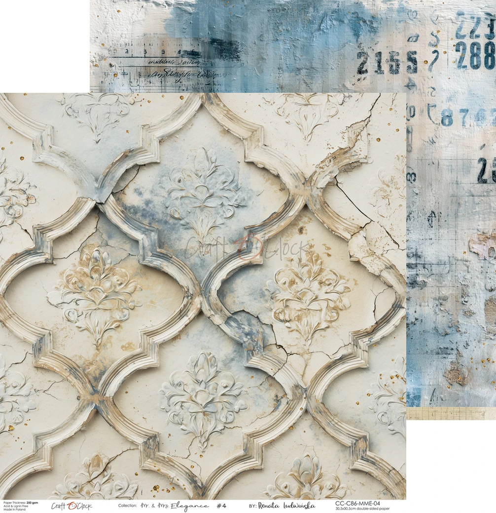 CC-C86-MME-00 PRZEDSPRZEDAŻ *MR. & MRS. ELEGANCE - zestaw papierów 30,5x30,5cm-wysyłka po 17 lipca 2026r.