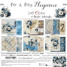 CC-C86-MME-07 PRZEDSPRZEDAŻ *MR. & MRS. ELEGANCE - zestaw papierów 20,3x20,3cm-wysyłka po 17 lipca 2026r.