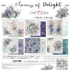 CC-C85-FOD-00 PRZEDSPRZEDAŻ *FLOWERS OF DELIGHT - zestaw papierów 30,5x30,5cm-wysyłka po 17 lipca 2026r.