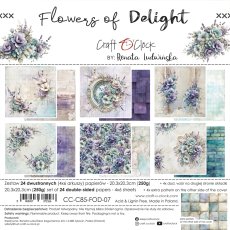 CC-C85-FOD-07 PRZEDSPRZEDAŻ *FLOWERS OF DELIGHT - zestaw papierów 20,3x20,3cm-wysyłka po 17 lipca 2026r.