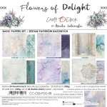 CC-C85-FOD-08 PRZEDSPRZEDAŻ *FLOWERS OF DELIGHT - zestaw papierów 20,3x20,3cm - BASIC-wysyłka po 17 lipca 2026r.