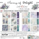 CC-C85-FOD-09 PRZEDSPRZEDAŻ *FLOWERS OF DELIGHT - zestaw papierów 20,3x20,3cm - MIX-wysyłka po 17 lipca 2026r.