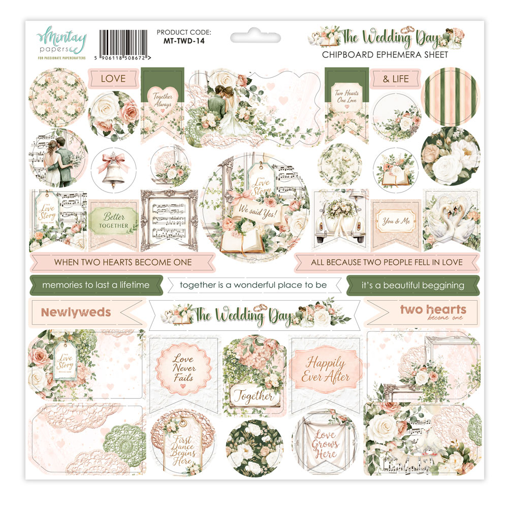 MT-TWD-14 PRZEDSPRZEDAŻ *The Wedding Day -MINTAY PAPERS - Elementy z berrmaty-wysyłka po 25 lipca 2026r.